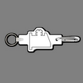 Key Clip W/ Key Ring & #1 Key Tag